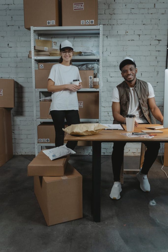 Two Employees in an Office